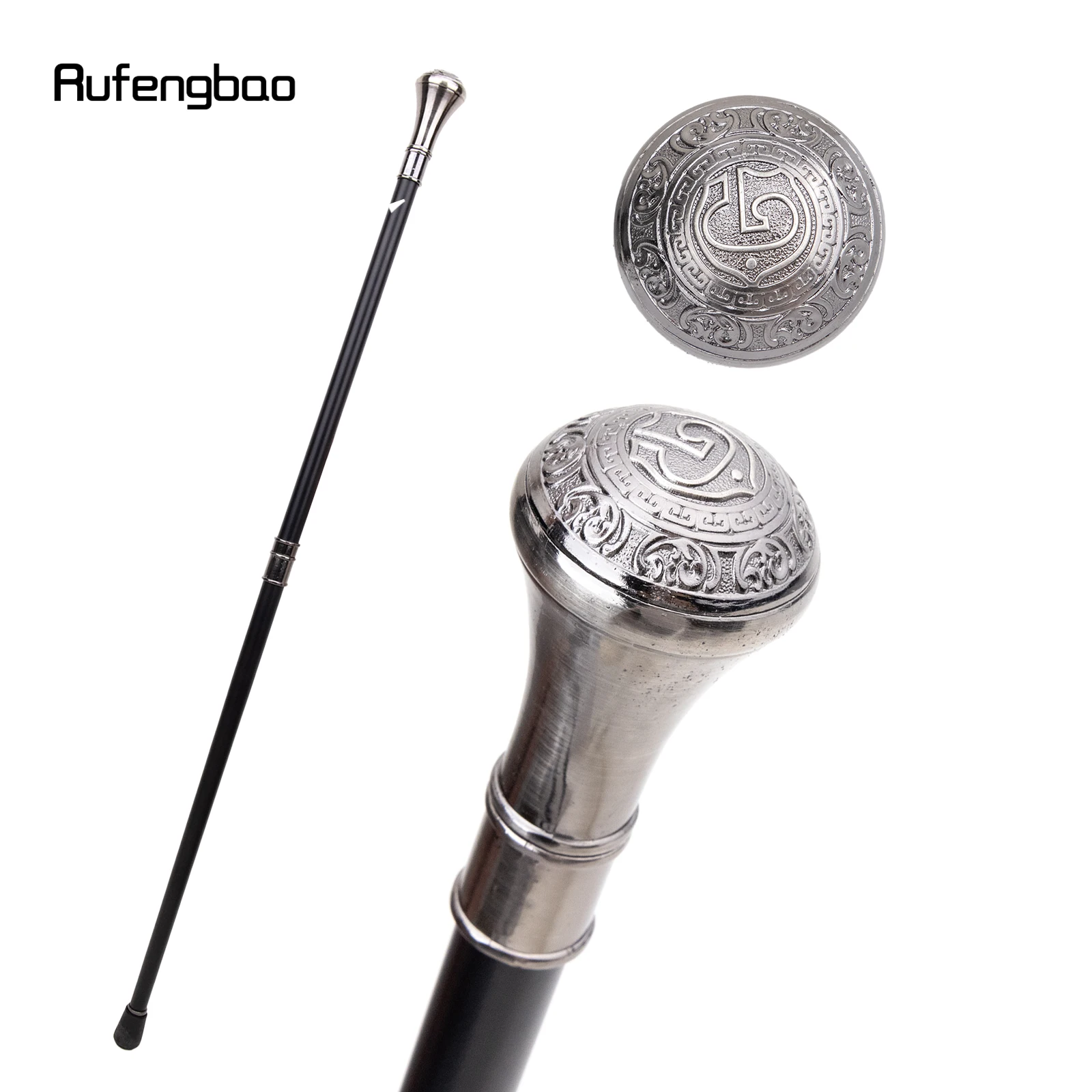 Medieval Art Freemasonry Freemasons G Totem Relief Walking Cane Fashion Walking Stick Gentleman Crosier Knob Walking Stick 93cm