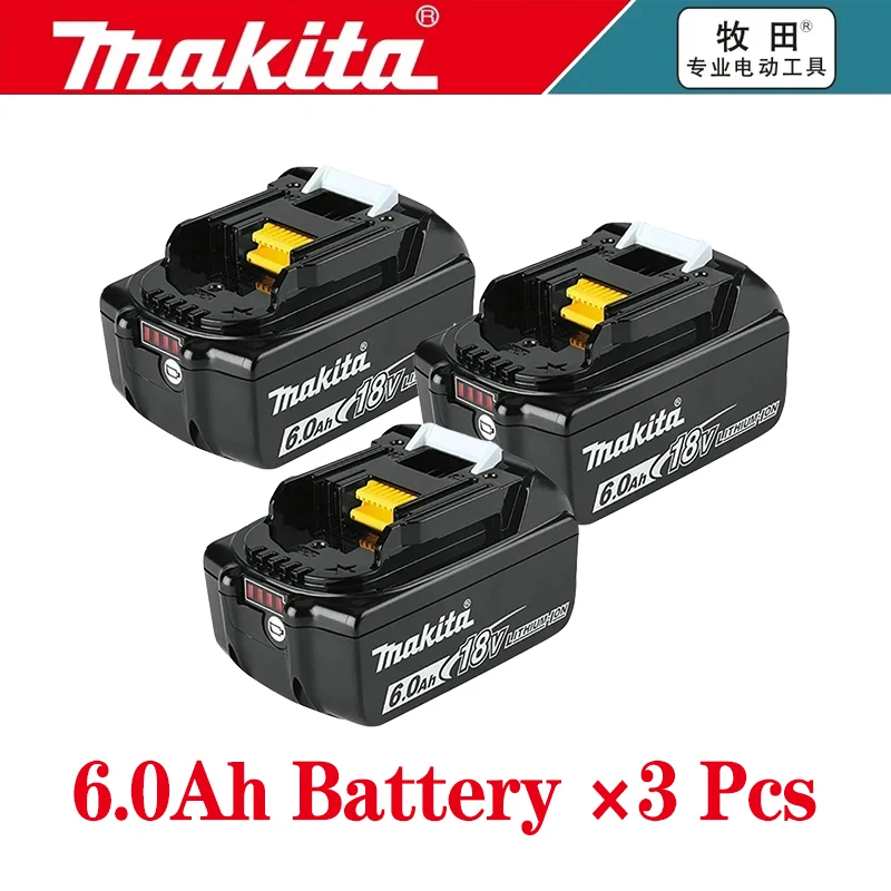 5Ah 6Ah 100% Originele Makita 18V Batterij BL1820B Oplaadbare Lithium-Ion Batterij voor Makita 18V Elektrisch Gereedschap Vervang de batterij