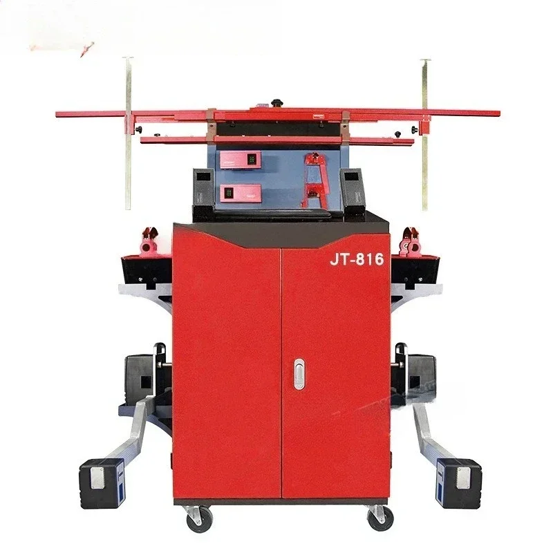 Four wheel aligner for large cargo truck trailer