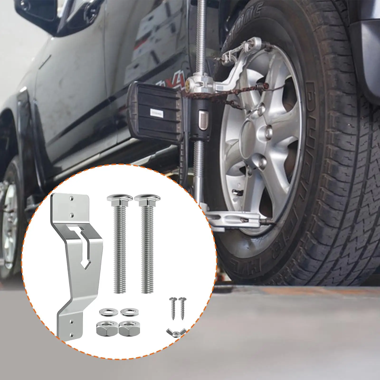 

Sturdy Spare Tire Holder Mount Stainless Steel Rack for Trailer Tire Protection and Storage