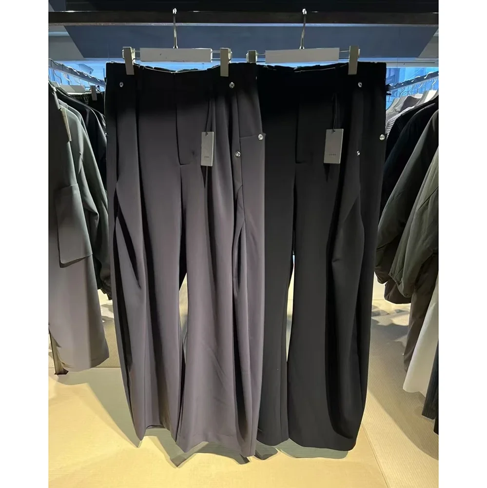 

Niche design sense commuter scimitar three-dimensional cut casual pants