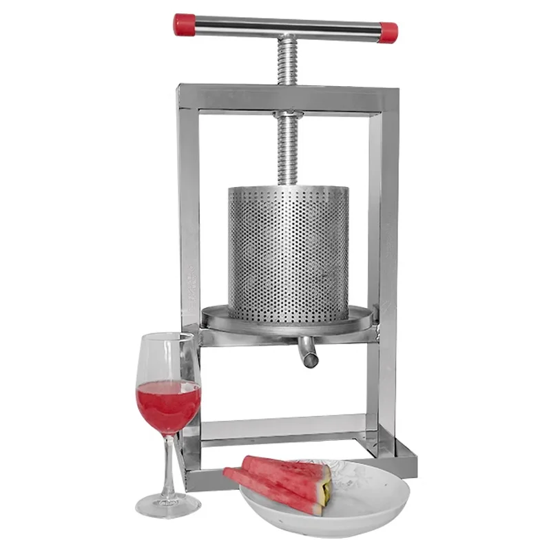 304 baja tahan karat tekan madu rumah tangga pemeras air juicer kue bulat tekan manual kecil anggur lees press