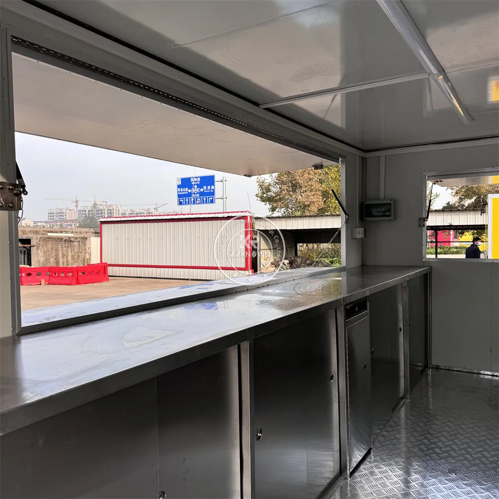 Mobile Kitchen Commercial Catering Pizza Burger Hot Dog Food Truck Custom Mobile Kitchen Premium Food Trailer For Sale