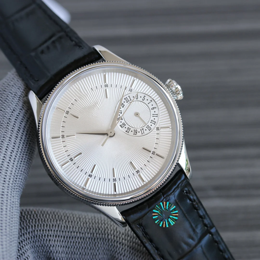 New Fashion Men's Watch Sapphire Glass Genuine Leather Waterproof Swimming Calendar Sports Quartz Watch Can be Customized