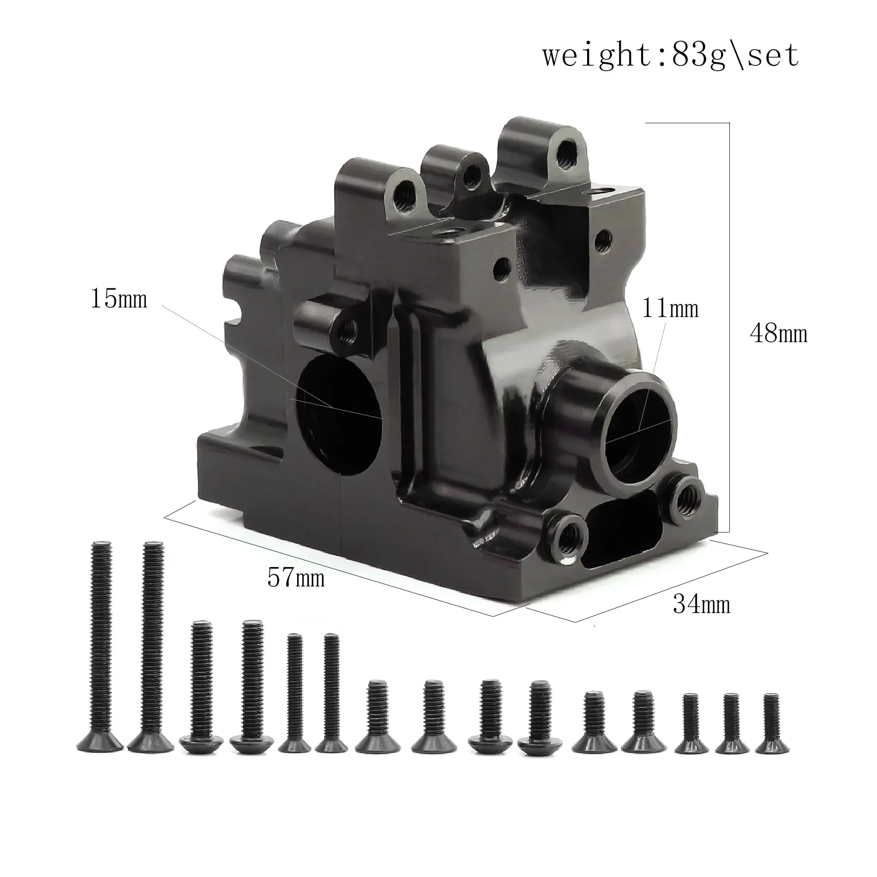 Metalowa skrzynia biegów obudowa skrzyni biegów IF408 dla Kyosho INFERNO MP9 MP10 MP10E 1/8 części do modernizacji samochodu RC akcesoria
