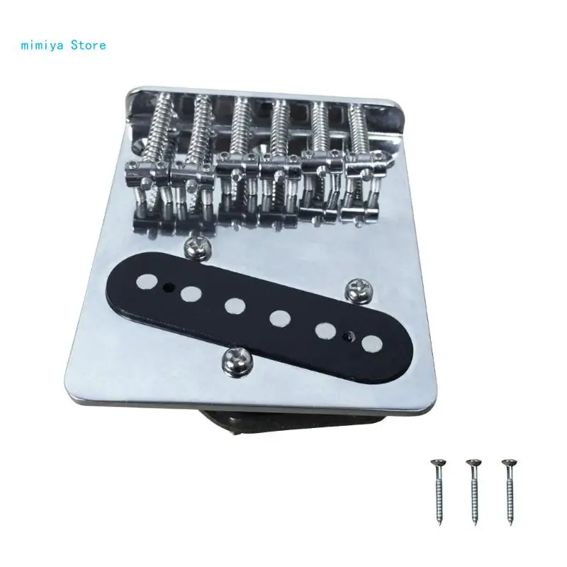 

pipi Guitar Saddle Bridge 6 Strings Guitars Electric Guitar Tailpiece with Screws