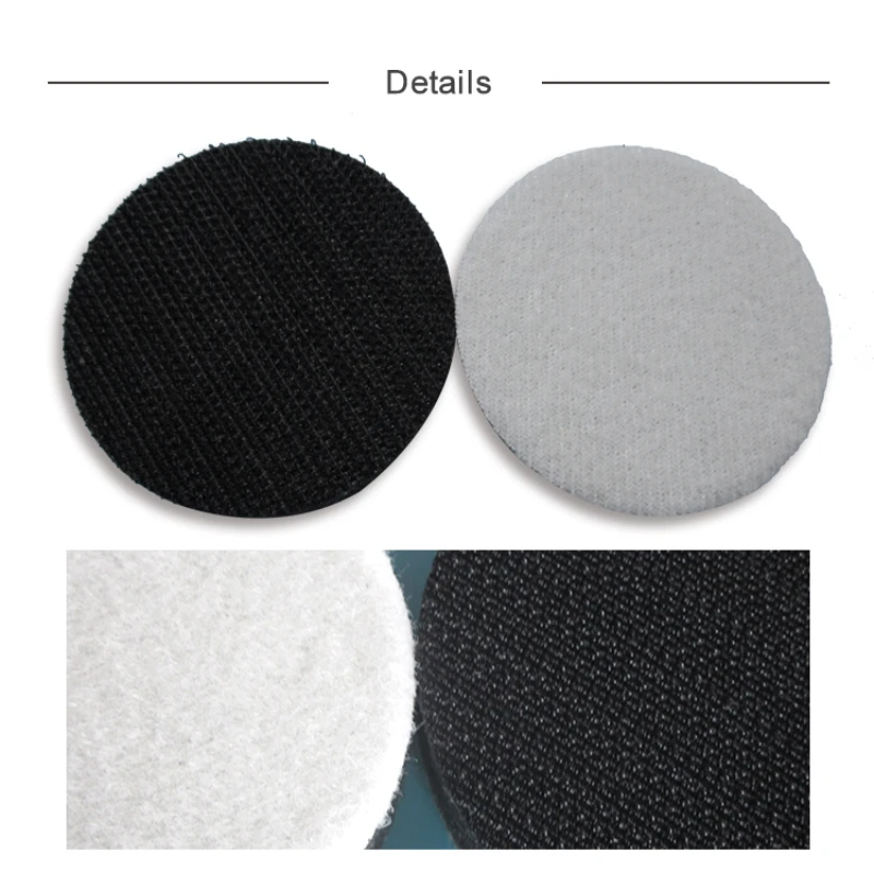Almohadilla de interfaz de espuma suave para lijadora, almohadilla de pulido para disco de lijado de bucle de gancho, papel de lija, herramientas abrasivas, 2 piezas, 2 pulgadas, 50mm
