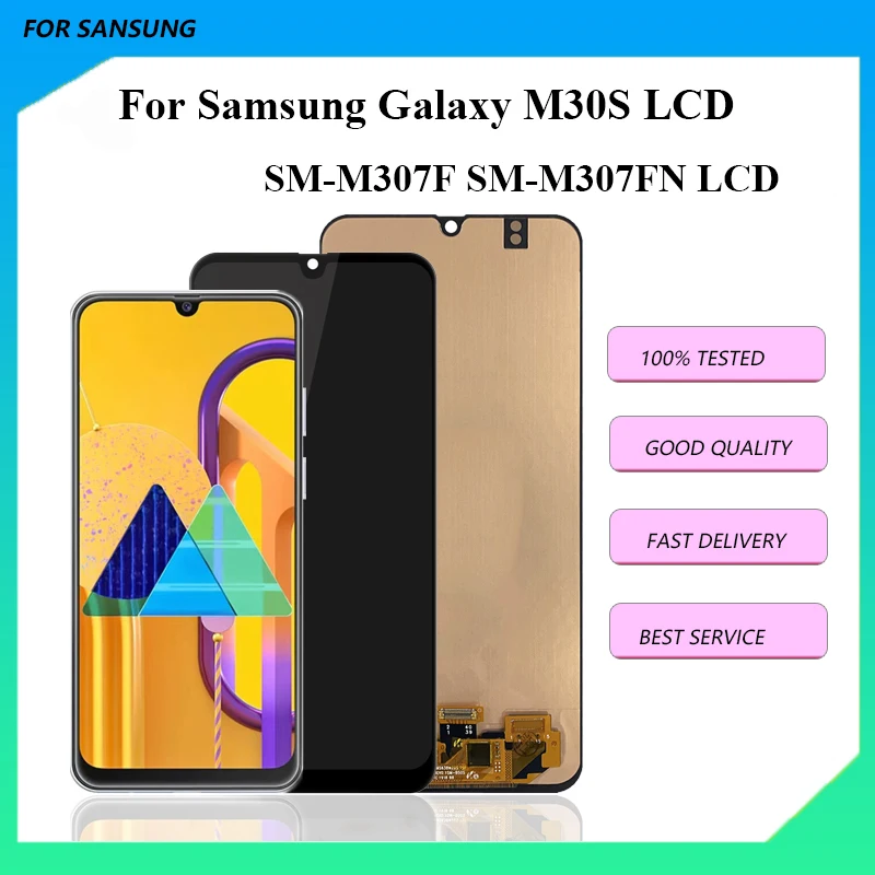

OLED 6.4" Display For Samsung Galaxy M30S LCD Touch Screen Assembly Digitizer Assembly For Galaxy SM-M307F SM-M307FN LCD