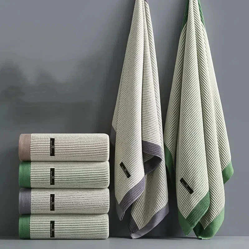 

Men's Pure Cotton Bath Towel Women's Household Large Towelquick Drying Quick Dryingabsorbenthousehold Pure Cotton Couple Style