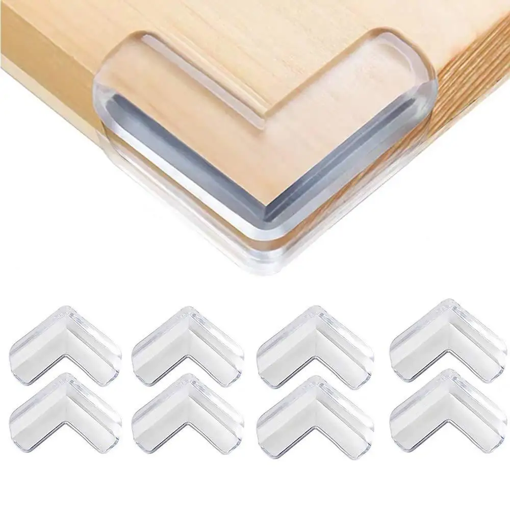 10PCS Transparente Anti Collision Angle Pad PVC Segurança Infantil Corner Guard Baby Collision Proof Protector Table Corner