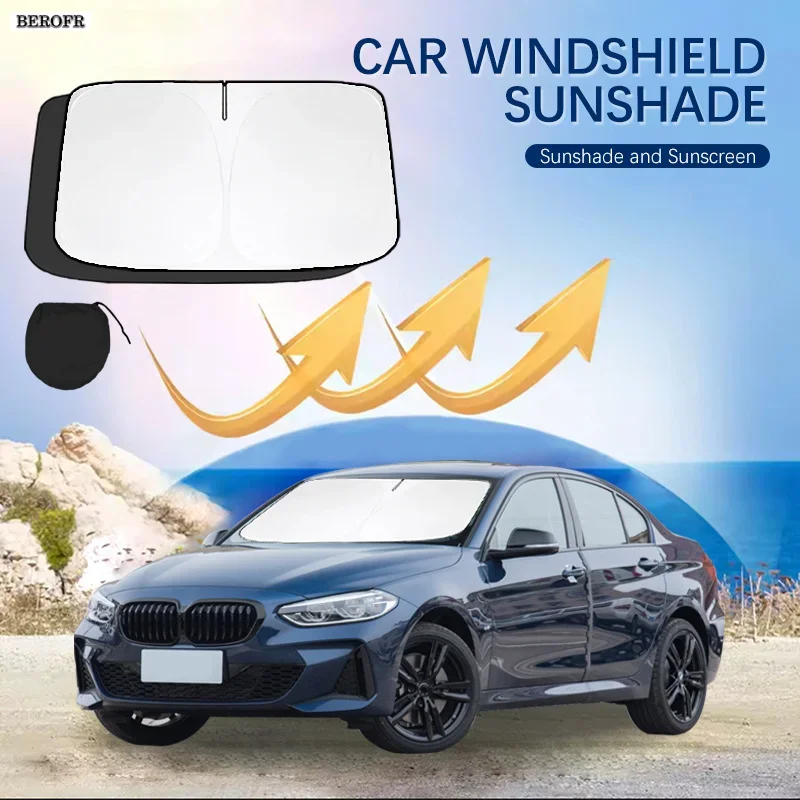 Car Windshield Sun Shade Covers Front Window Sunscreen UV Parasol For BMW 1 Series E82 F20 F21 F40 Summer Car Accessories