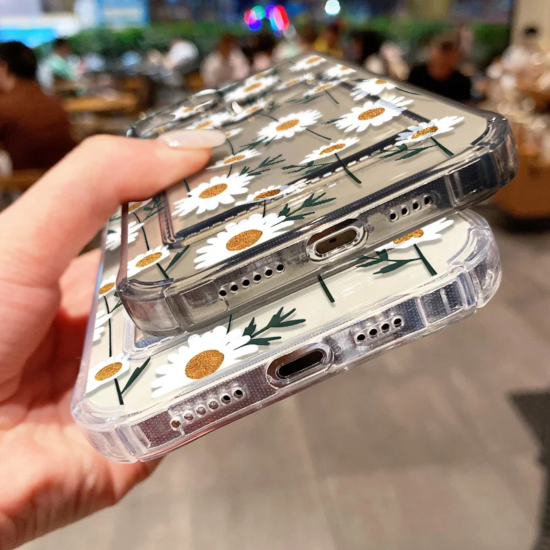 Daisy Flower Phone Case For iPhone 17 Pro Max Air 16e 15 13 14 11 12 16 Pro 7 8 Plus SE XR XS Wallet Card Slot Bag Holder Cover view 6