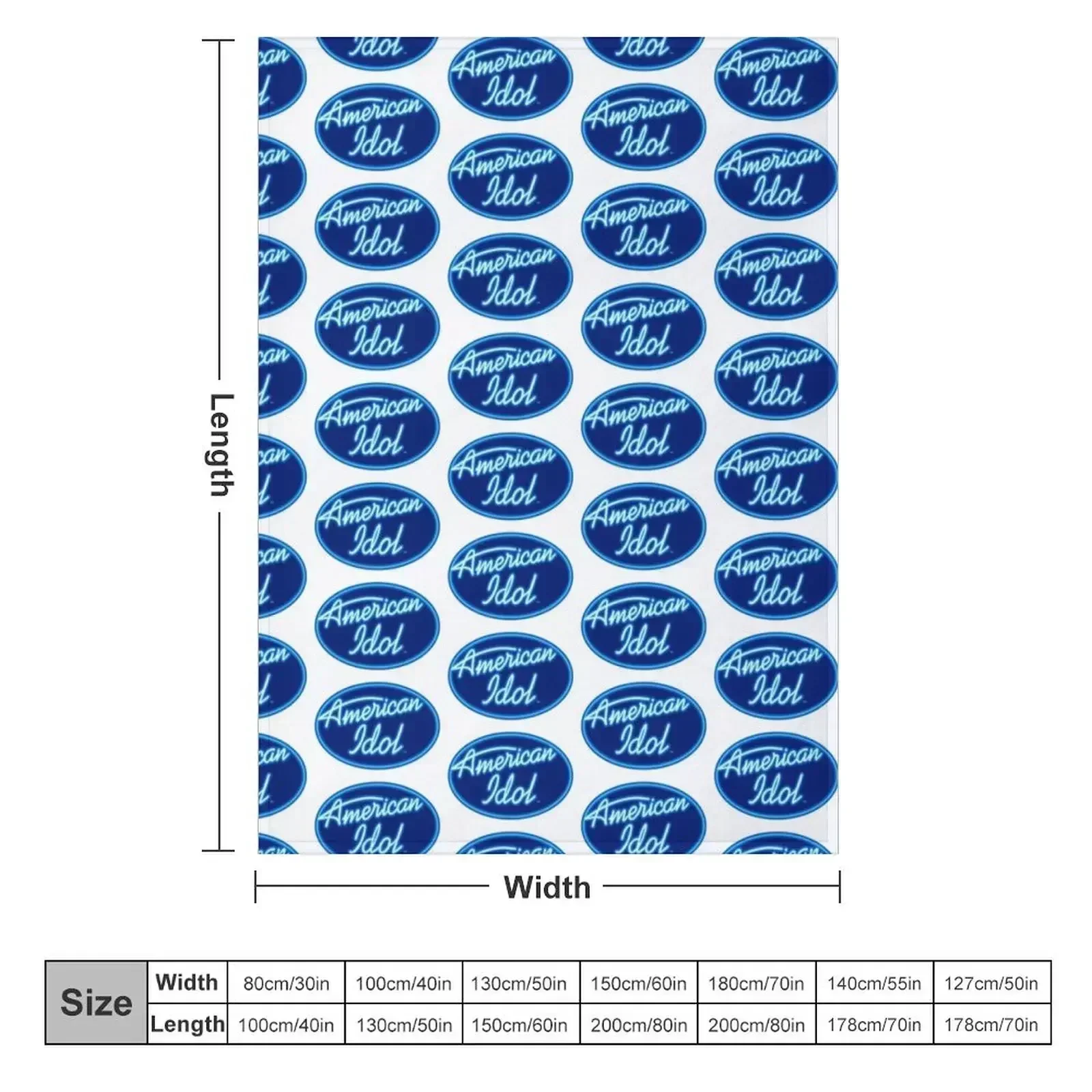 American Idol Sticker Throw Blanket Tourist Blankets Sofas Of Decoration funny gift valentine gift ideas Blankets