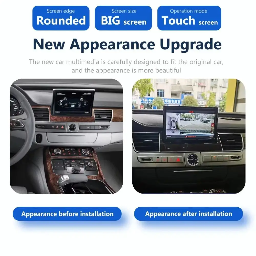 

4G Qualcomm 6125 Carplay Android 13 For Audi A8 D3 2011-2017 Car GPS Navigation Auto Stereo Head unit Multimedia Player 4G SIM