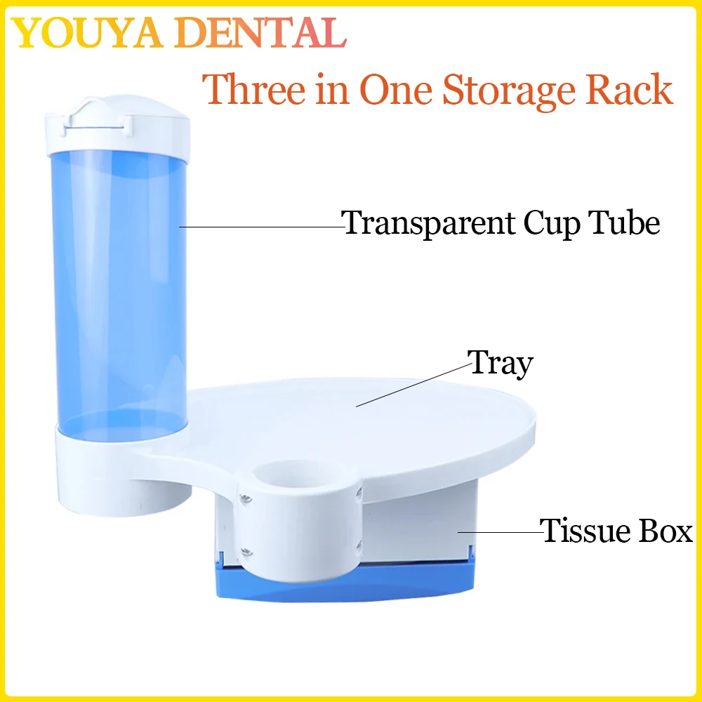 

1Set Dental Chair Scaler Tray Placed Additional Units Disposable Cup Storage Holder with Paper Tissue Box Dentistry Tools Parts