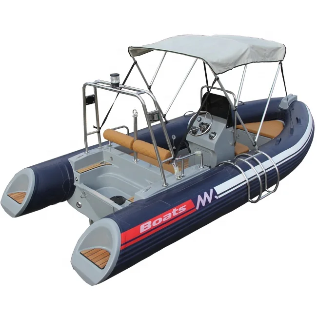 15.7ft 4.8m Simi-rigid Hull Pvc/ Hypalon Indonesia Rescue RIB Inflatable Boat