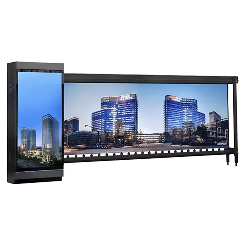 Intelligent Automatic Turnstile Gate With Customizable Advertising Fence Pole For Parking Lot Access Management