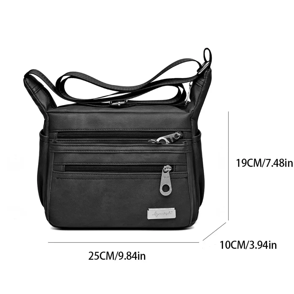 Women's Multi-pocket Shoulder Bags High Quality Crossbody Bag Purse Ladies Solid Color Casual Bags Simple Design Commuter Sac