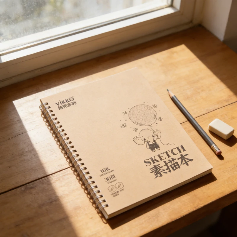1pcs Quick Sketch Book 16k Special Drawing Paper for Art Students Watercolor Lead Sketch Sketchbook Soft Coil Book Drawing Book