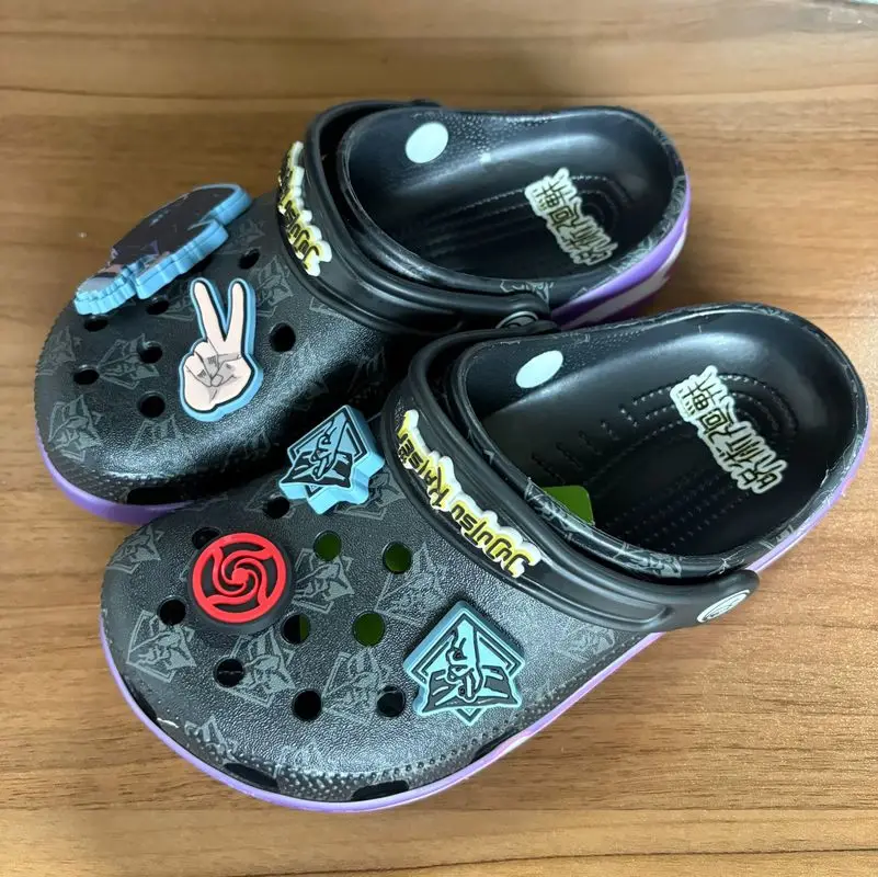 

New Cool Battle For Boys And Girls Children'S Personality Trend Diy Slippers Comfortable Anti Slip Children'S Shoes Anime Perip