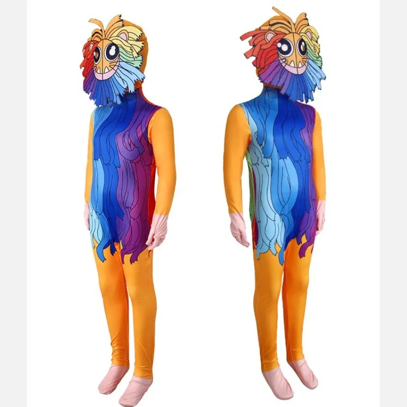 

Игра ужасов Poppy 4, костюм монстра на Хэллоуин для взрослых и детей, кошмары, животные, динозавр, лев, пряжа, пианозавр, время игры, косплей