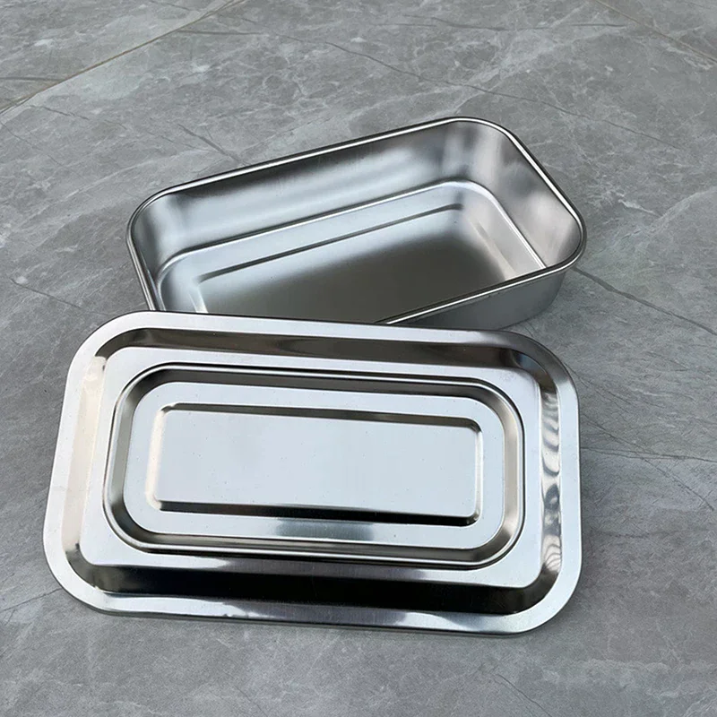 ถาดใส่เครื่องมือทันตกรรม ฝาปิดสำหรับการผ่าตัด อุปกรณ์ทางการแพทย์ กล่องฆ่าเชื้อสำหรับทันตแพทย์ กล่องเก็บเครื่องมือสแตนเลส