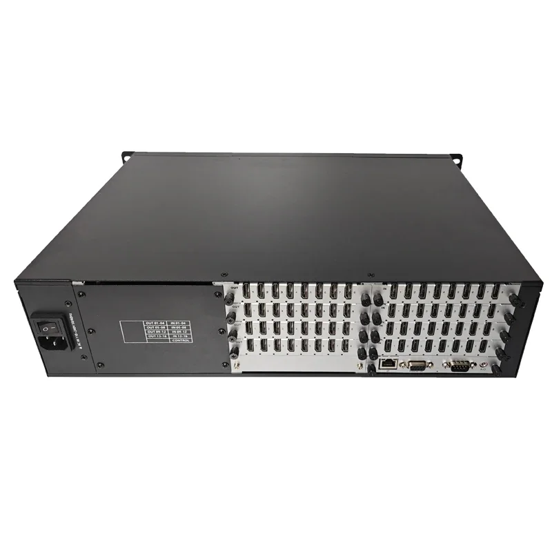 Professional Audio Video Equipment Chassis Only 2.5ULCD Maximum Input 32 Channels Output Metal WEB Control Supported LERGB