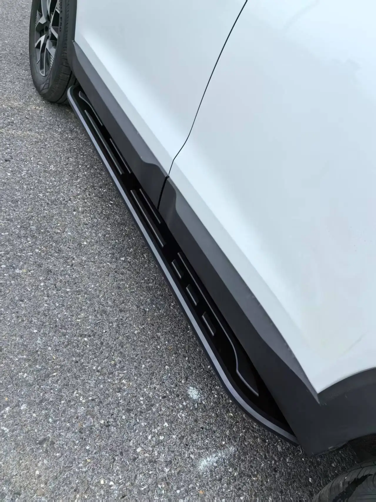 2 قطعة مناسبة ل Volkswagen VW ID.4 2020-2025 لوحات الجري خطوات جانبية Nerf Bar أسود XM دواسة ألومنيوم (مع الأقواس) #5