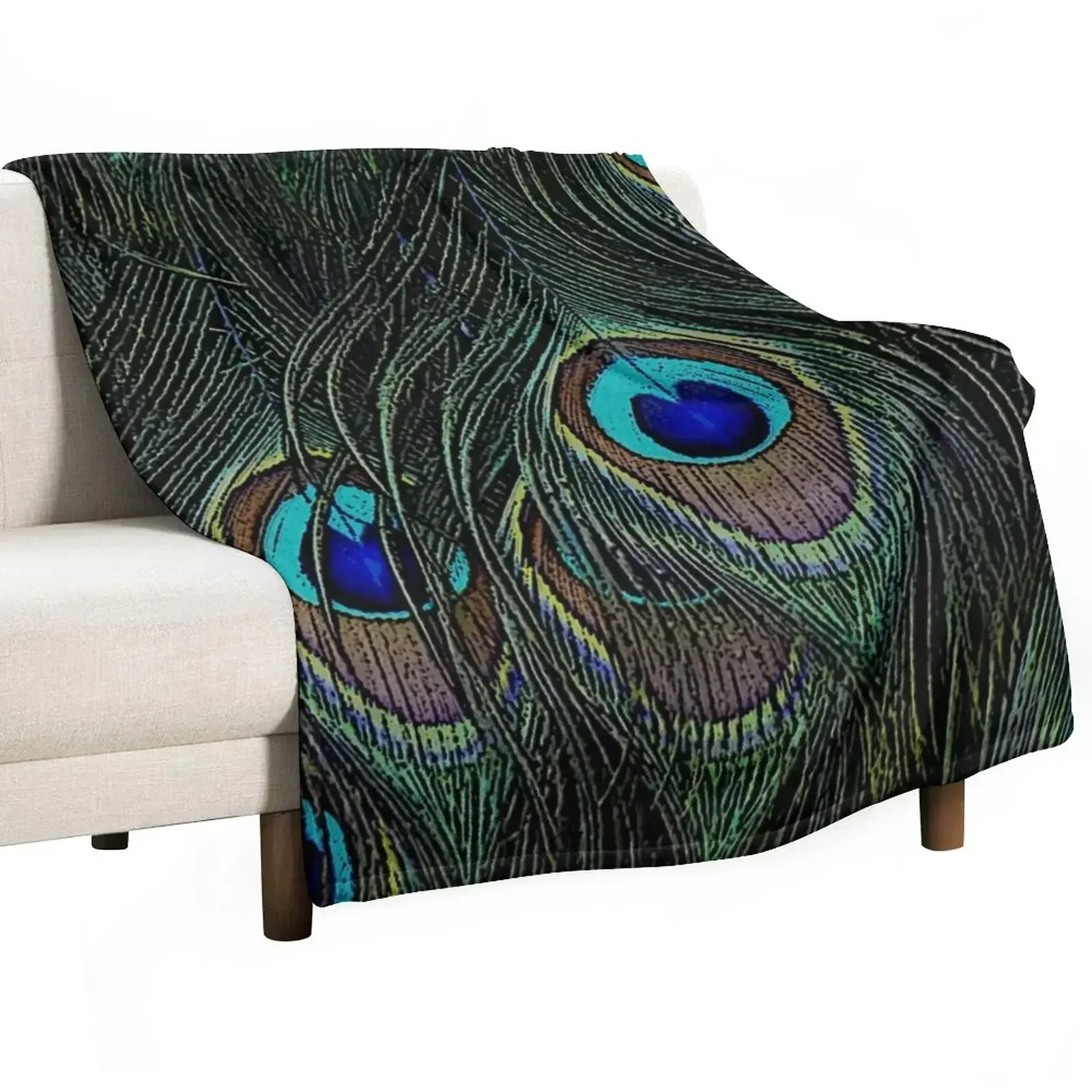 

Peacock feathers, bird lover gifts, cool bird outfits, beautiful feather patterns Throw Blanket Luxury Throw Sofa Throw Blankets