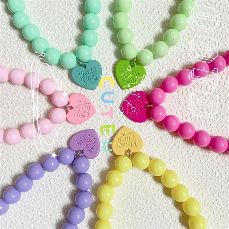 Heart Pendant Pet Pearl Collar Dog Princess Necklace Cat Jewelry Collar Puppy Accessories Dog Chain Chihuahua Wedding Jewelry