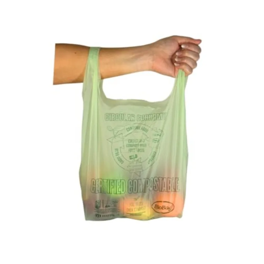 USA 100% Certified Compostable Shopping Bags, 12 lb Capacity, 500 Count, Standard Size Shopper, Great for On The Go, Farmers Ma