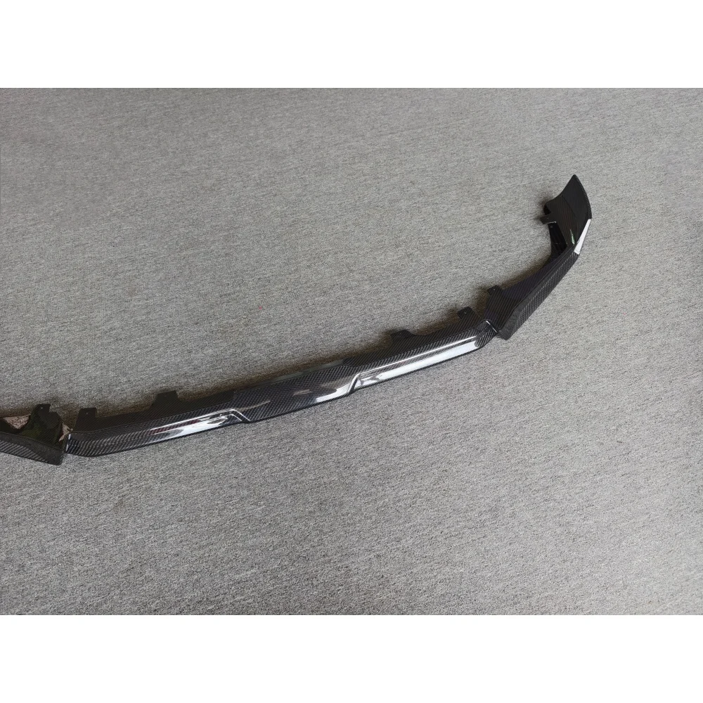 Car Front Lip Upgrade Aul Style Dry Carbon Fiber Front Bumper Lip Front Splitter Suitable for 19-23 X6M 3