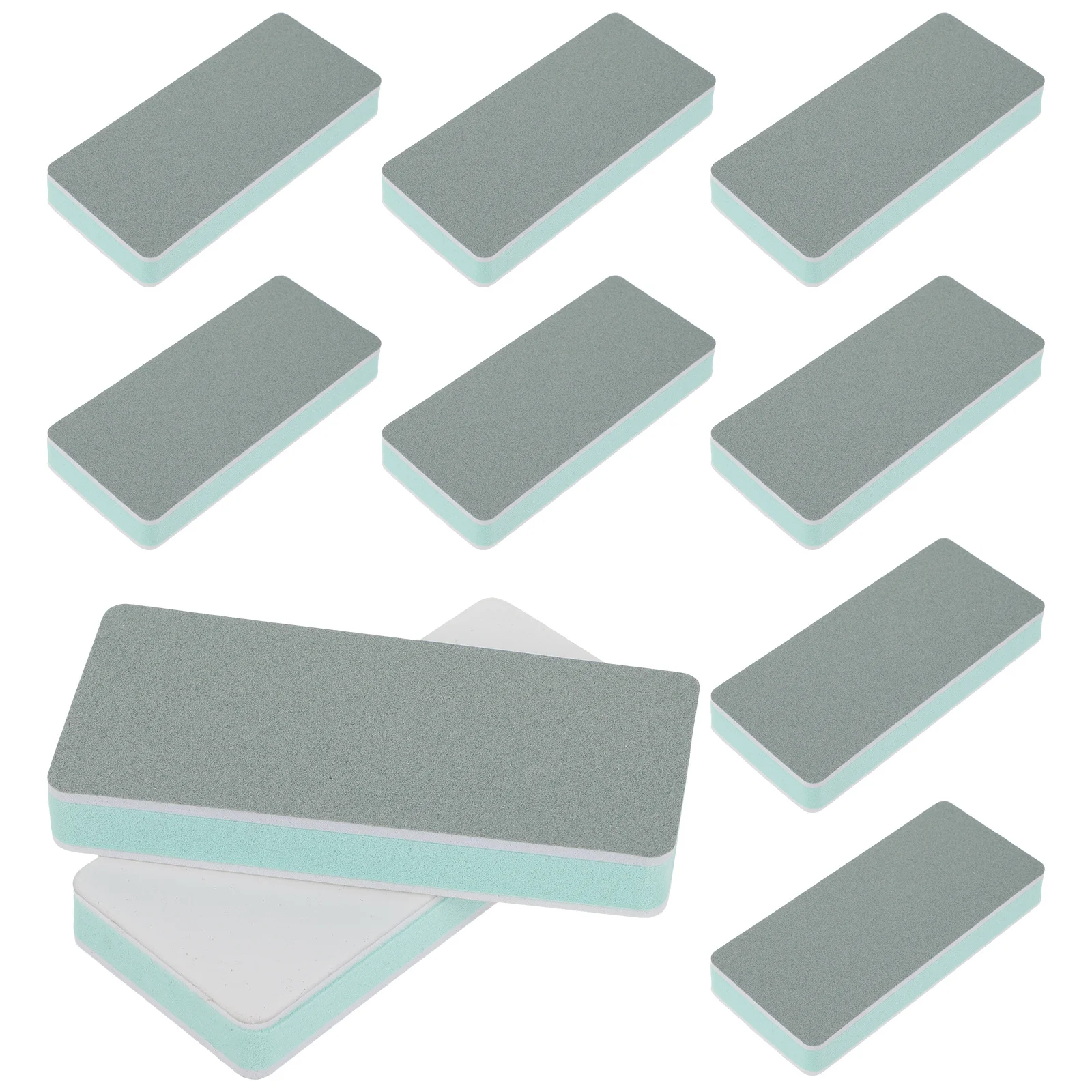 10Pcs Double-Sided Sponge Sanding Pad Rectangular Buffing Block for Jewelry Polishing Craft Grinding Rectangular Sanding Pad