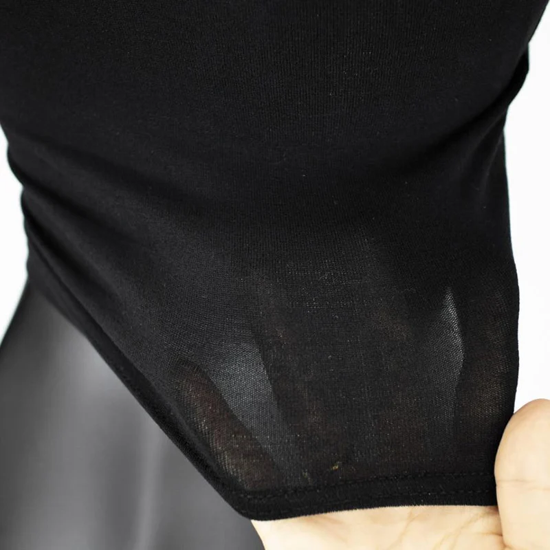 Black Long Sleeve Top Sexy Korean T Shirt Women O Neck Slim Thin Short T-shirts Woman Tee Shirt Femme 2022 Spring Autumn Tshirt