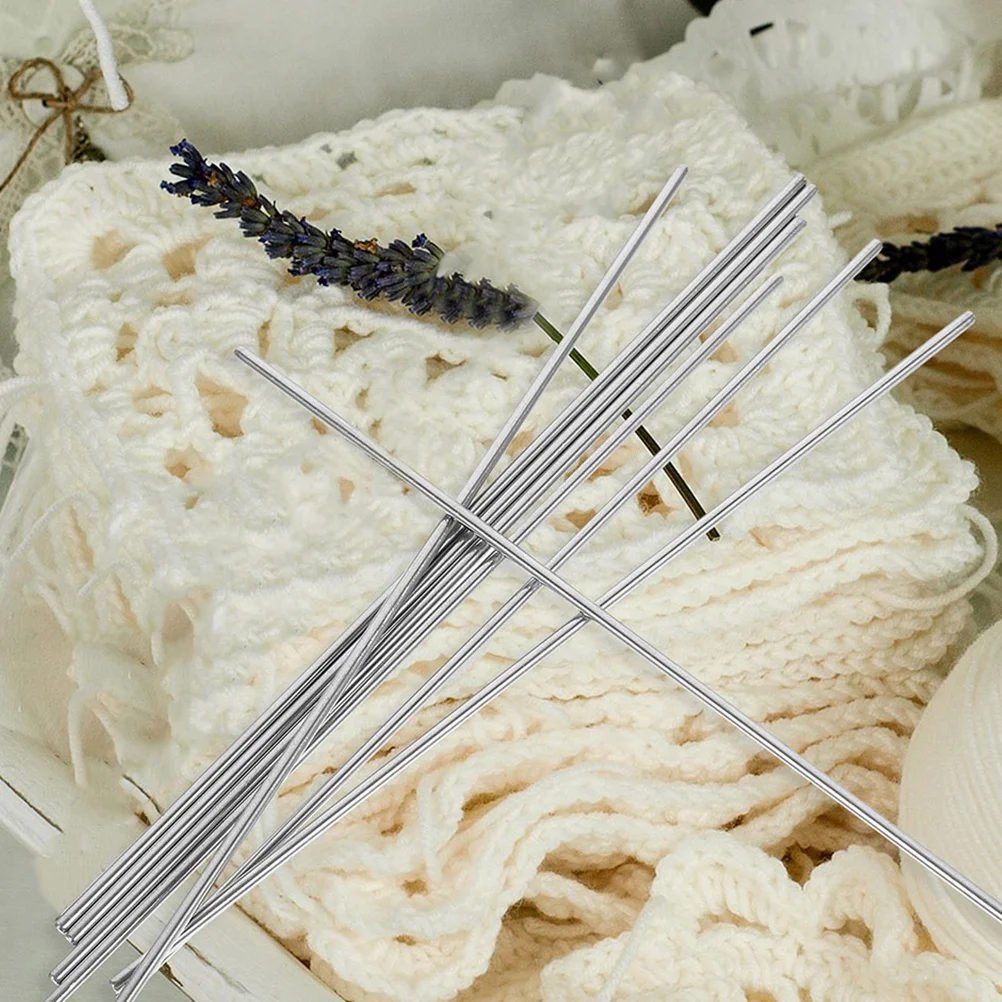 

8Pcs Stainless Steel Rod Pins for Blocking Board Metal Pegs Knitting Supplies Crochet Blocking Tools Kit Stainless Steel Rods