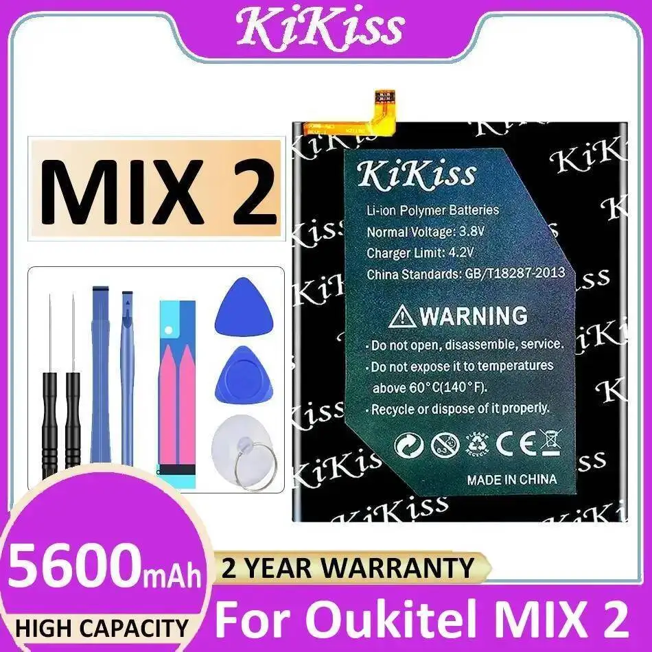 

Для Oukitel Mix 2 аккумулятор мобильного телефона 5600 мАч замена премиум-класса высокая совместимость