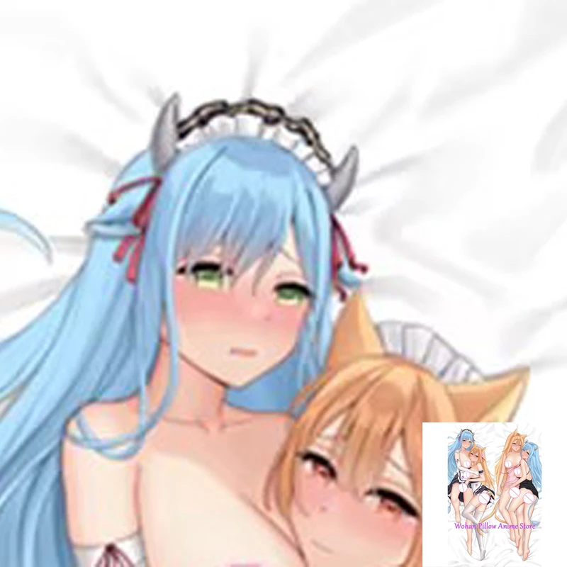 

Dakimakura Anime Pillow Cover Lauren & Raycia Double Sided Print Life-size Halloween Christmas Decoration