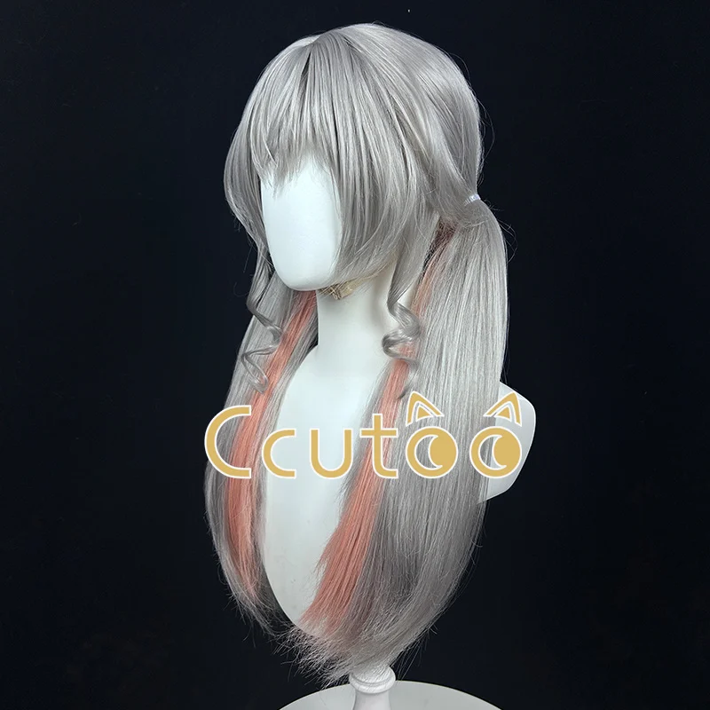 Peruka Judy Hopps Policjantka Antropomorficzna Anime Różowo-Szara Cosplay Halloween Karnawał Przebranie Kostium do Odgrywania Ról