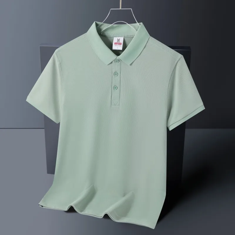 Men Polo Shirt Cool Thin Summer Oversized 4xl 5xl Plus Size 2024 New Top Quality Seamless Fashion Short Sleeve T-Shirt Male