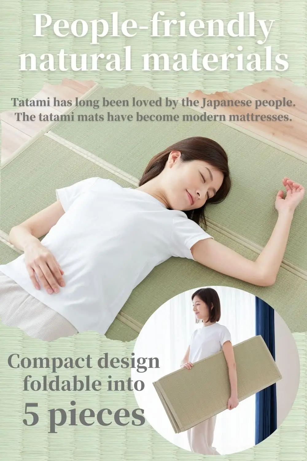 Japanese Tatami Mat ( Mattress),  , Rush Grass, Floor Sleeping Japanese Futon Mattress Meditation Yoga Zen