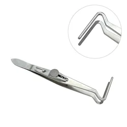 Ophthalmic Strabismus Forceps Tweezers  Autoclavable Ophthalmic Surgical Instrument Stainless Steel