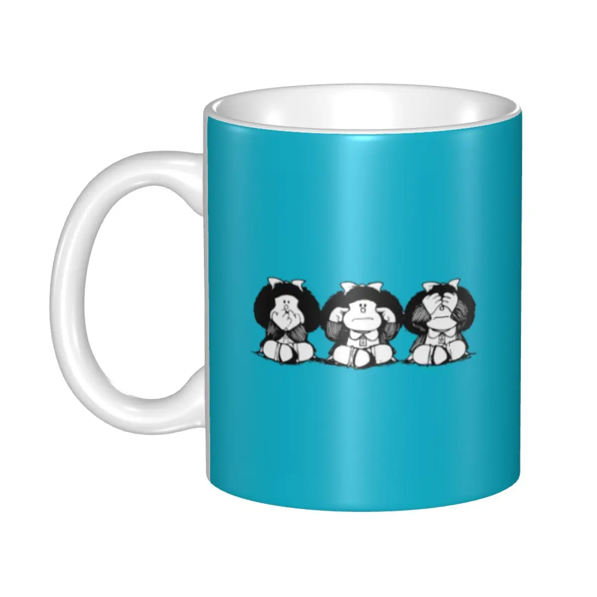 Humor Mafalda Mug Personalized Quino Cartoon Manga Ceramic Coffee Mug Creative Gift