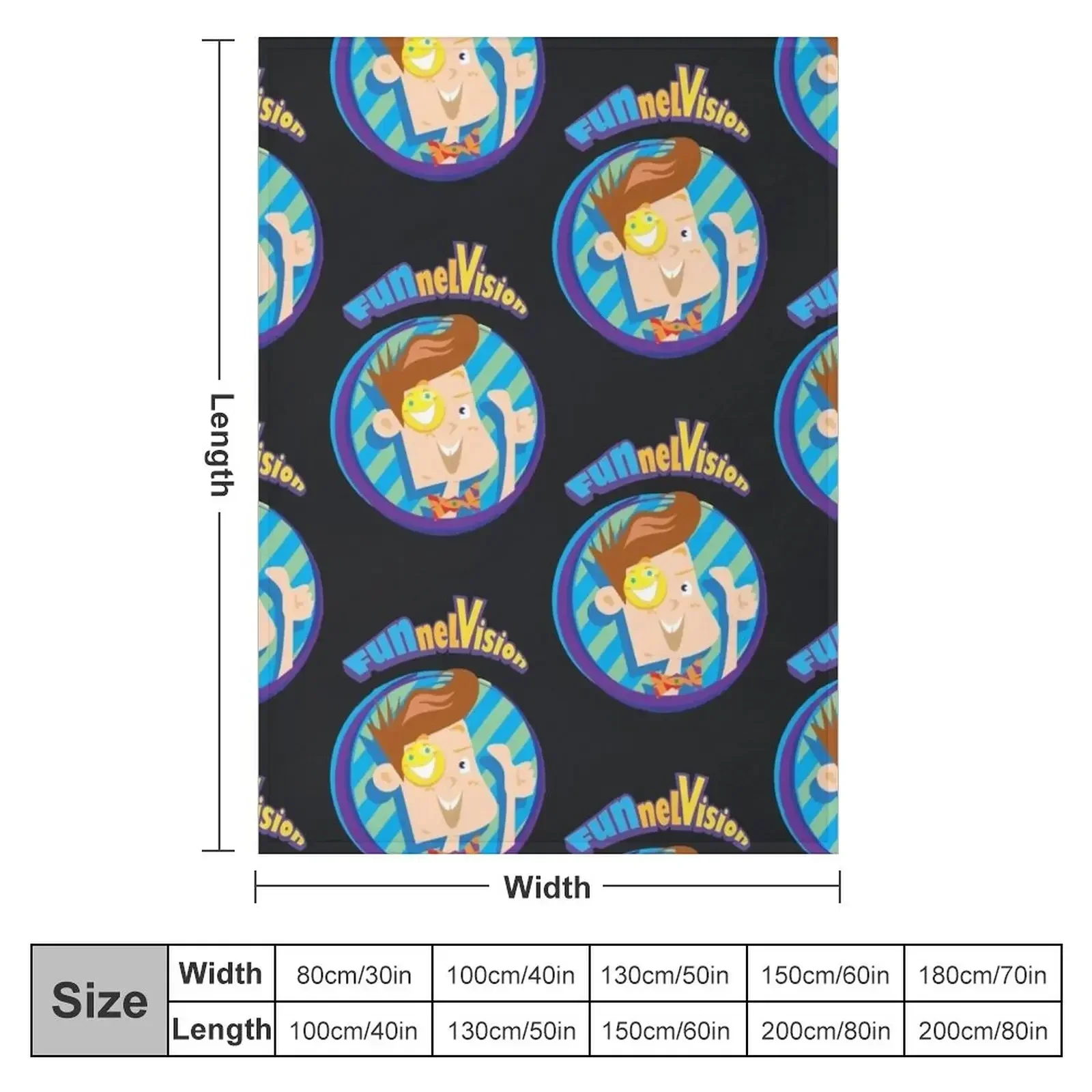 Funnel Vision Logo Fv Family'S Youtube Merch Throw Blanket valentine gift ideas cosplay anime Decorative Throw Travel Blankets