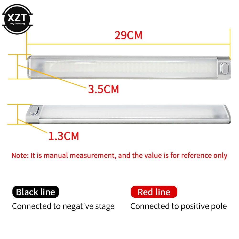 12-80V high-light truck LED carriage light Oversized switch cab reading light 120/168 LED bead RV light tube for Truck Van Lorry