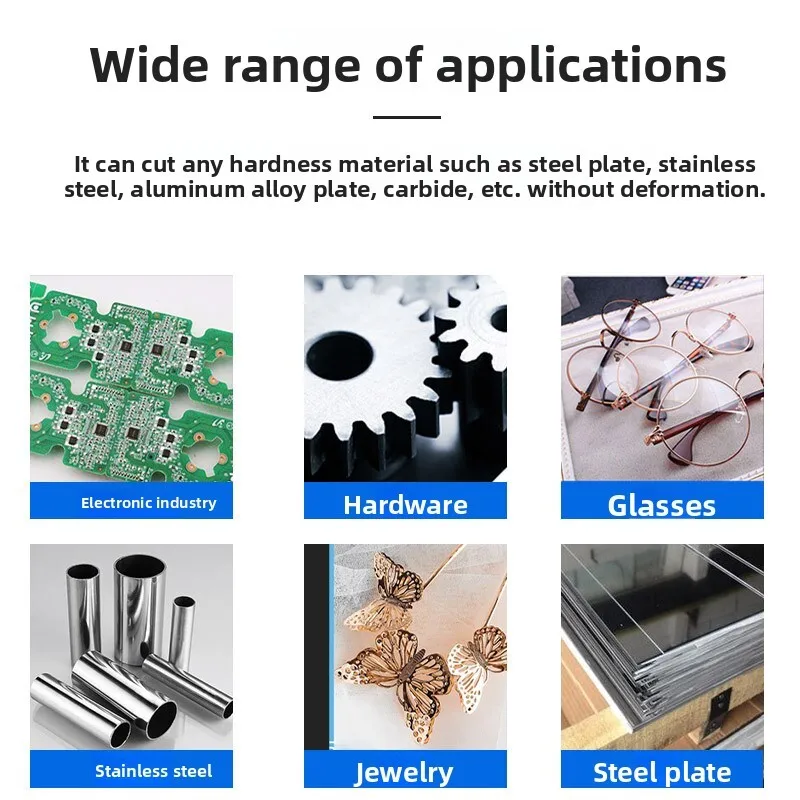 Precision Small Drilling Jewelry Glasses Frame Metal Aluminum Alloy Stainless Steel Laser Cutting Machine