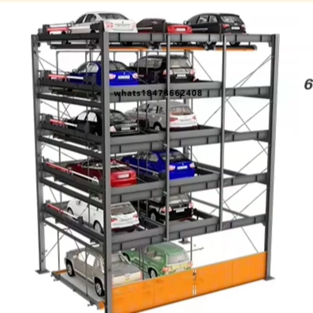 Automated Motion Control Visual Parking Guidance AI-Enhanced Robotic Puzzle Parking Management System with 2300KG Load Capacity