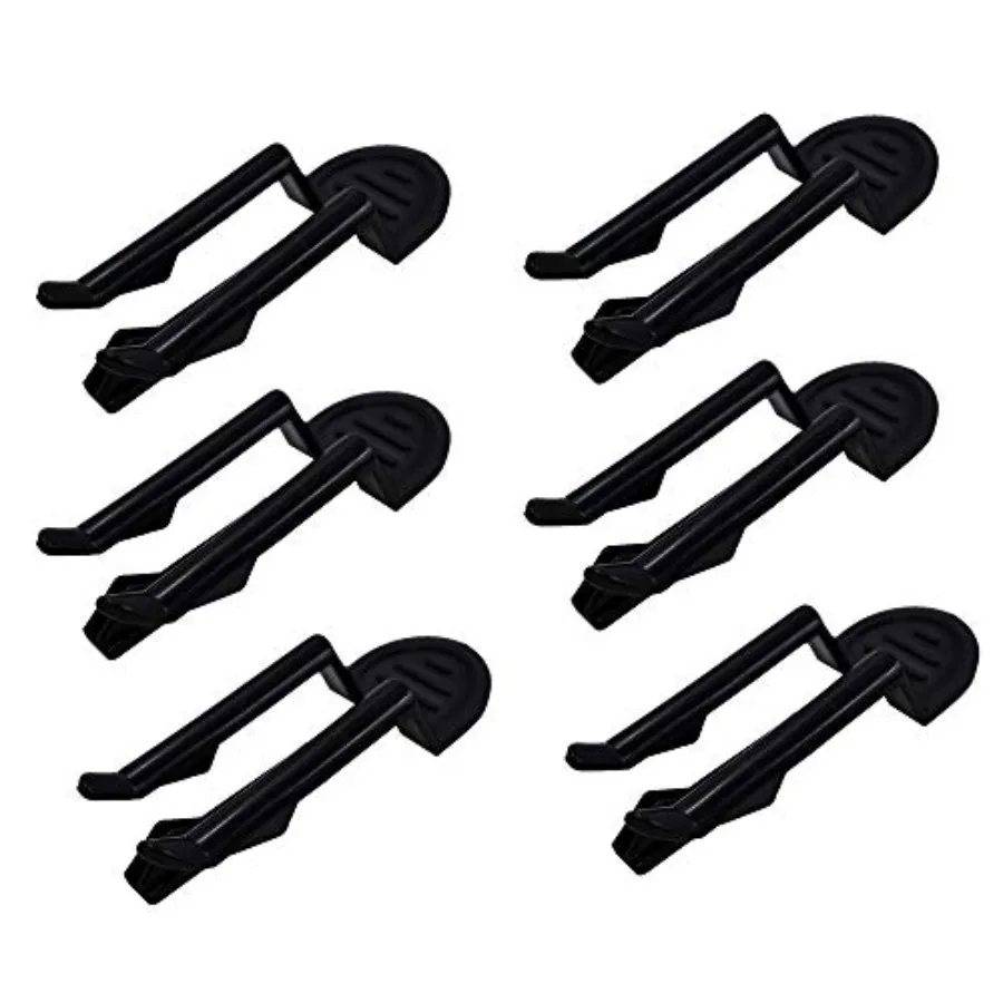 

6 Pack Garbage Bin Clip, Home and Kitchen Garbage Rubbish Bag Clip, Plastic Anti-Slip Fixation Clip, Waste Basket Clamp, Trash