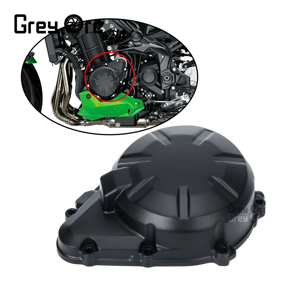 

Motorcycle Black CrankCase Side Guard Shell Left Stator Engine Cover Crank Case for Kawasaki CNC Z900 Z 900 2017 2018 2019 2020