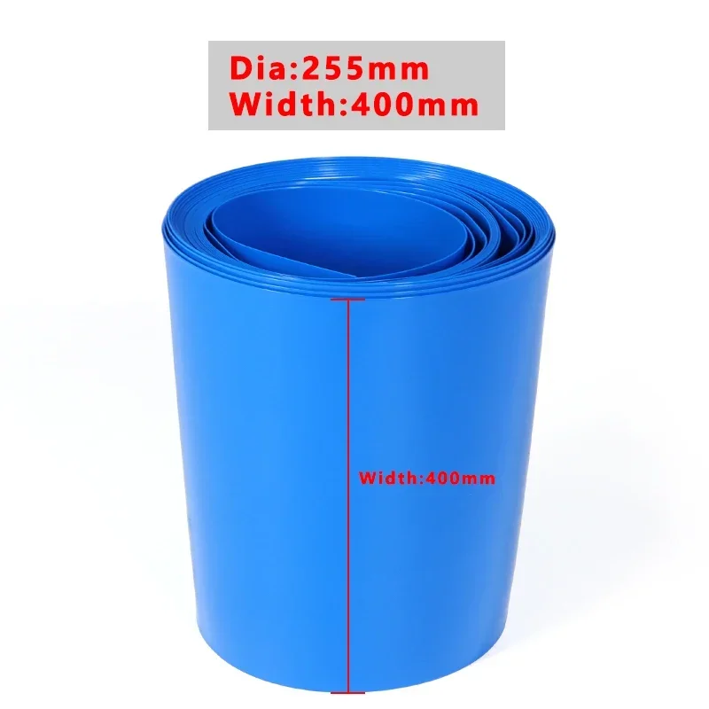 1/5/10m  PVC Heat Shrink Tube Width 400mm Insulated Film Wrap Protection Case Wire Cable Sleeve Lithium Battery 18650 Pack