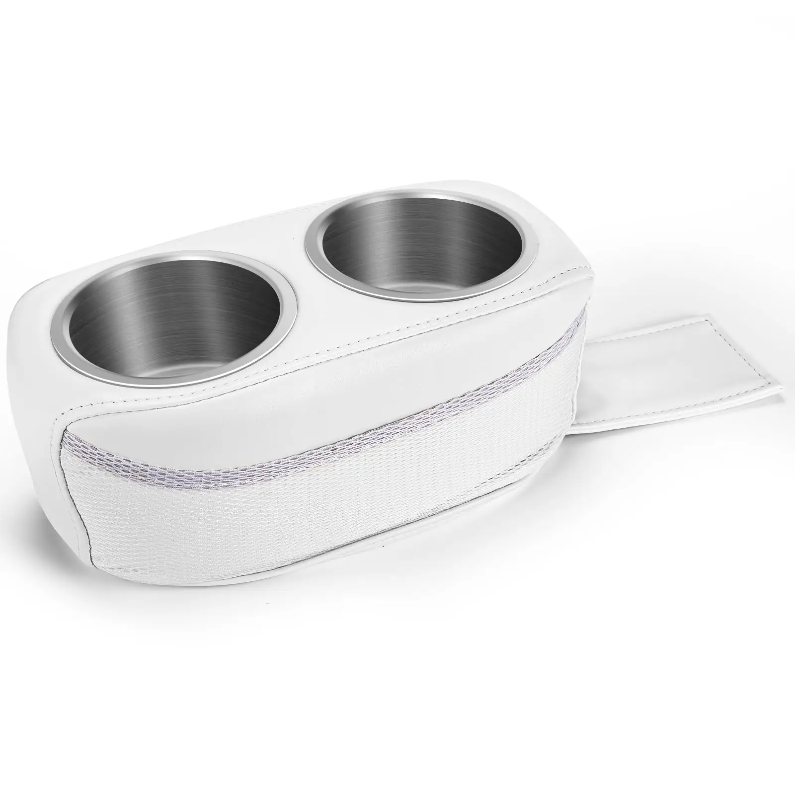 

Double Cup Holder For Boat Yacht RV Car Stainless Steel White